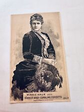 Antique Trade Card Warner Brothers Corsets Greenfield, Massachusetts #392 picture