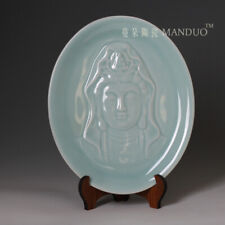 Handcarved Guanyin Porcelain Plate in Jingdezhen picture