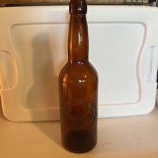 Vintage H. E. Schaffer Brewery Co Beer Bottle Brown Glass Empty Steubenville OH picture