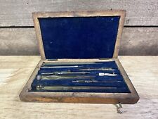 Vintage 9 Pc Drafting Drawing Equipment Set picture