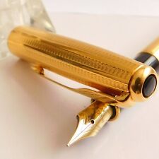 Parker Sonnet Pen Cascade Gold Fountain Pen Nib Gold Fine 18K 750 France 1994 (I picture