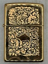 Vintage 1996 Camel Western The Beast Gold Zippo Lighter NEW picture