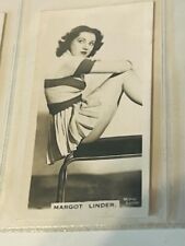 Carreras Tobacco 1939 Trading Card film stage beauties photo Margot Linder skirt picture