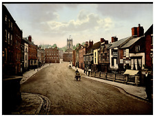 England. Bewdley. Load Street. Vintage photochrome by P.Z, photochrome Zurich picture
