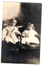 RPPC Postcard Gerald Edmund Harvey 3 yrs May 6 1913 Norma Lucile Harvey 2 yrs picture