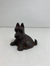 Vintage Hubley Scottie Dog Scottish Terrier Hand Painted Cast Iron Figure 3.5