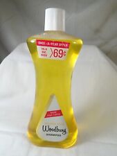 Rare Vintage NOS Woodbury Golden Rich Shampoo 10.3 oz Glass Bottle Full 1960’s picture