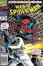Web of Spider-Man (1985) #88 Newsstand VF. Stock Image picture