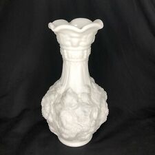 Vintage Imperial Milk Glass Vase Paneled  Loganberry 10