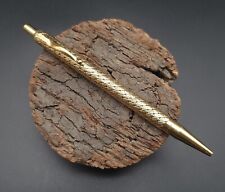 Louis Tamis 14k Gold Basketweave Ballpoint Pen - 30.1g - Vintage - Used picture