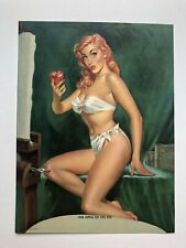 1950's Pinup Girl Picture Red Head Eating Apple in Bikini by Kimmel picture