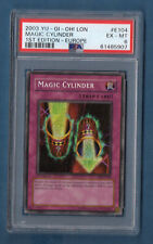Magic Cylinder - 2003 Yu-Gi-Oh 1st Edition Europe E104 - PSA 6 (POP 2, 5 Higher) picture