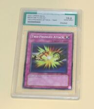 2001 Yu-Gi-Oh - SDK-034 Two-Pronged Attack GEM MINT 10.0 - WoW LQQK picture