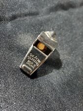Vintage The Acme Thunderer Whistle Made in England Metal w/ Cork Ball  picture