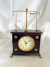VINTAGE JEROME AND CO IGNATZ HOROLOVAR FLYING PENDULUM CLOCK EXCELLENT WORKING picture
