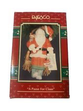 Enesco A Pause For Claus Christmas Tree Ornament 1993 Vintage  picture