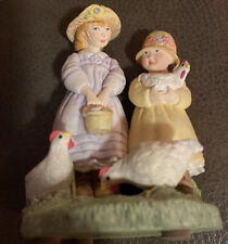 Hallmark 1997 Spoonfull of Star Becky Kelly Adorable Sisters Figurine Chicken picture