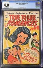 True-To-Life Romances #16 CGC VG 4.0 L.B. Cole Cover Star Publications picture