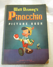 Vintage 1939 1940 Walt Disney's Pinocchio Picture Book Grosset & Dunlap picture