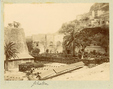Spain, Gibraltar, Fort View Vintage Albumen Print, Albumi Print picture