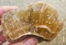 Stunning Rough Golden Calcite Tourmaline Fluorite Crystal#37See Desript picture