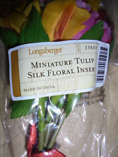 Longaberger May Series Miniature Tulip Silk Floral Flowers for basket NEW picture