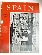 SPAIN Magazine January 1941 Monthly Publication Spanish Current Events ENGLISH picture