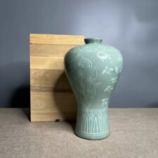 Korea Goryeo Korean porcelain pine Crane bird statue Bottle Pot Vase picture