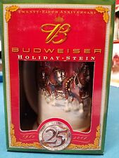2004  Anheuser Busch AB Budweiser Holiday Christmas Beer Stein  NIB picture