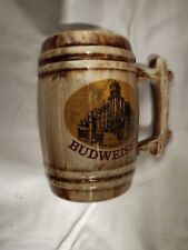 Budweiser 1892 Beer Barrel Brew House Stein Mug picture