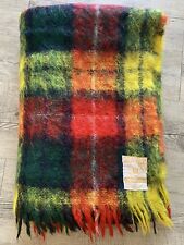 Vtg Hudson’s Bay Company Plaid Mohair/Wool Blanket Throw Made In Scotland picture