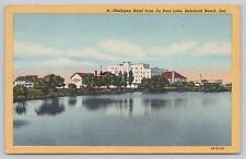 Rehoboth Beach Delaware, Henlopen Hotel from Du Pont Lake, Vintage Postcard picture