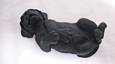 SANDICAST Handcast Black Labrador Puppy Lil’ Snoozers Figurine Sandra Brue picture