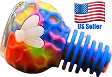 Universal 14mm 18mm Hybrid Silicone Glass Bowl - Blacklight Reactive picture