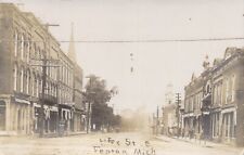 1909 RPPC Fenton MI Leroy Street S Opera House Scofield & Co Antique Postcard picture