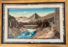 Two Rare Vintage 3D Layered Dioramas-Circa 1940’s - Painted on Wood picture