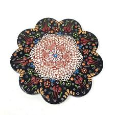 Turkish Trivet Tile Floral Hand-made Ceramic Plate 7