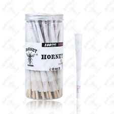 Hornet Cones Classic White K-Size 100 Cones-Pre Rolled Cones with Filter Tips picture