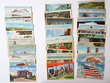 Vintage POSTCARD Lot 50 Unposted Standard Size USA 1907-1950 Old View Cards US picture