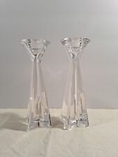 TOWLE Full Lead Crystal Candle Stick Holders Made In Austria 6.75