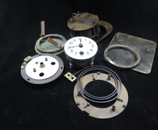 Lot of Vintage clock work parts craft or repair J V Kettell Boston Brass Ceramic picture