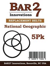 5 PACK Replacement Drive Belts for NATIONAL GEOGRAPHIC Pro & Hobby Rock Tumblers picture