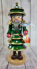 Wooden Steinbach Germany Christmas Tree Nutcracker 17” w/Original Box & Tags picture