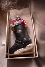Christopher Radko Harley Davidson Ornament 1997 Biker Boot with Presents in Box picture