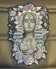 DIA DOS MUERTOS LARGE IRON ON BIKER PATCH 10X7 INCH picture