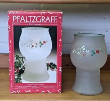 Pfaltzgraff Winterberry Frosted Floating Candle Holder Holly 7.75