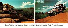 Sedona, AZ Arizona PINK JEEP TOURS Oak Creek Canyon 3½ X 8½ Advertising Postcard picture