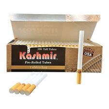 Kashmir Cigarette Filter Tubes 100mm Unbleached Pre Rolled Tall Tubes: 200 Count picture