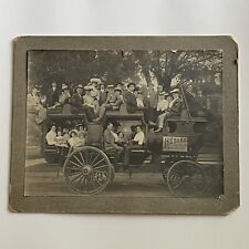 Antique Cabinet Card Photograph Hebard Winchester Ogden Carriage Milwaukee WI picture