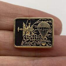 Vintage Galileo Probe Spacecraft Lapel Pin Gold Tone and Black picture